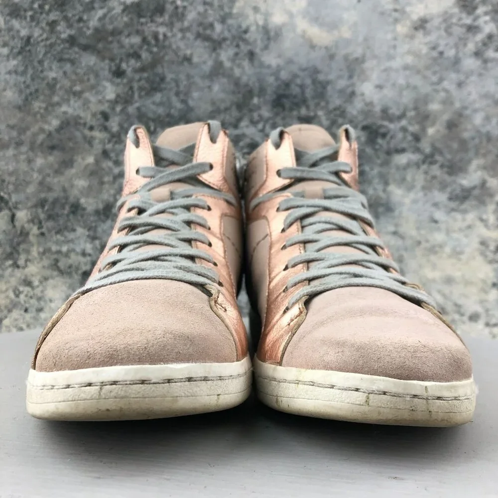 Dolce Vita Women's Size 7.5 Natty Pink Leather Glitter Lace-Up High Top Sneakers